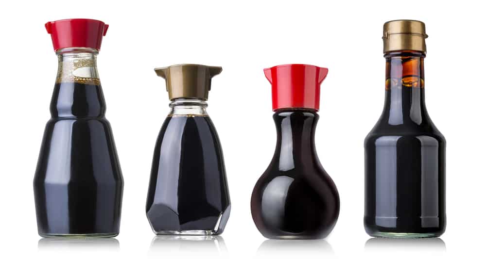 Set,of,soy,sauce,bottles,isolated,on,white,background