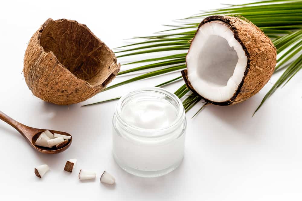 Homemade,coconut,cream, ,still,life,with,spoon, ,on