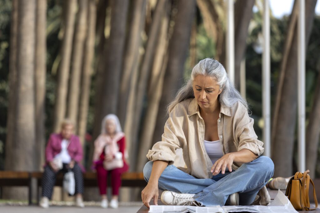 Full Shot Woman Sitting Outdoors (1)
