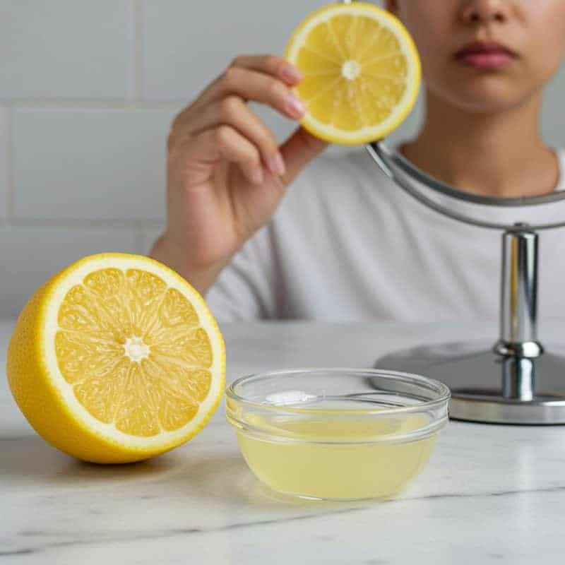 5. Lemon Juice for Skin Lightening