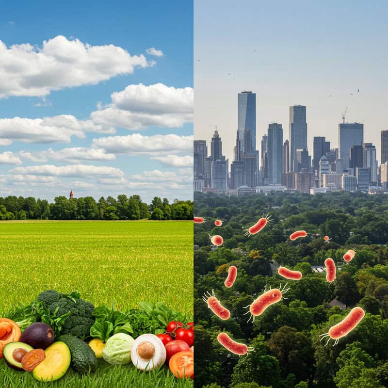 48. Urban vs. Rural Microbiome Differences
