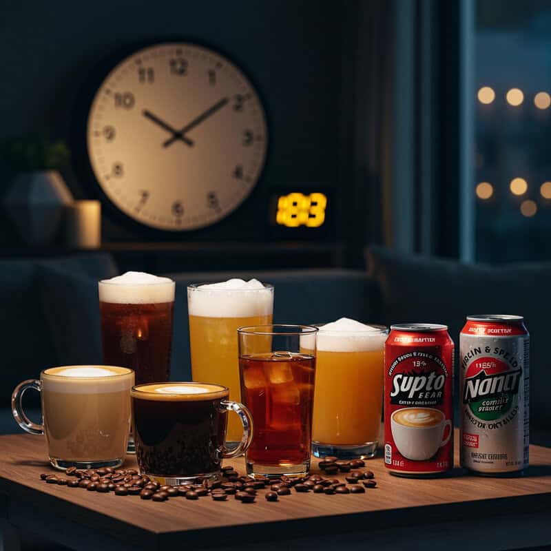 7. Drinking Caffeinated Beverages at Night