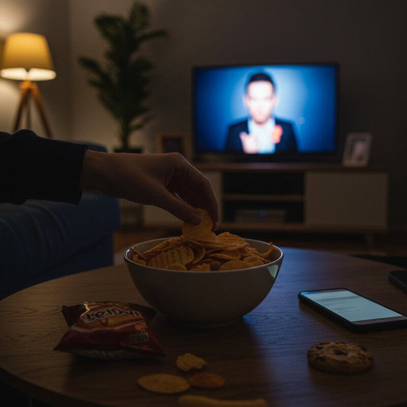 13. Overeating Out of Boredom