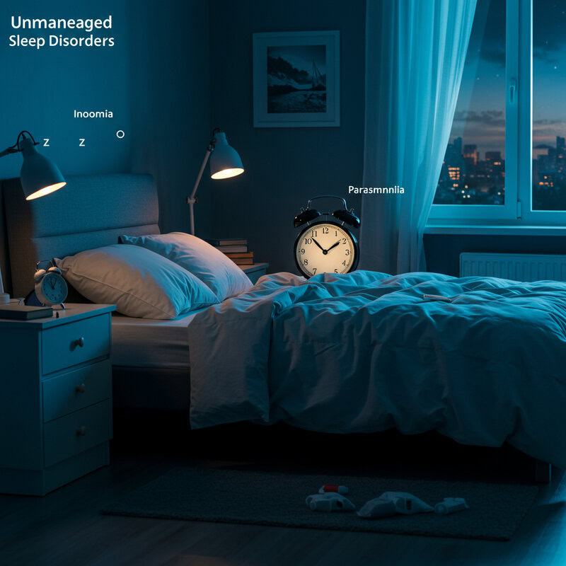 50. Unmanaged Sleep Disorders