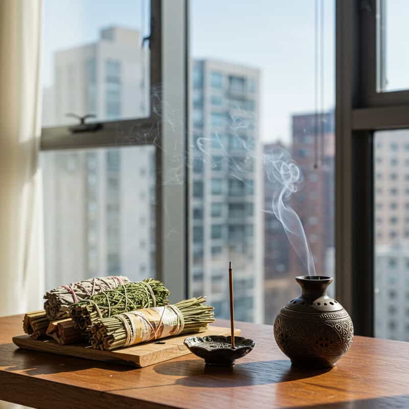 6. Smudging and Incense Burning