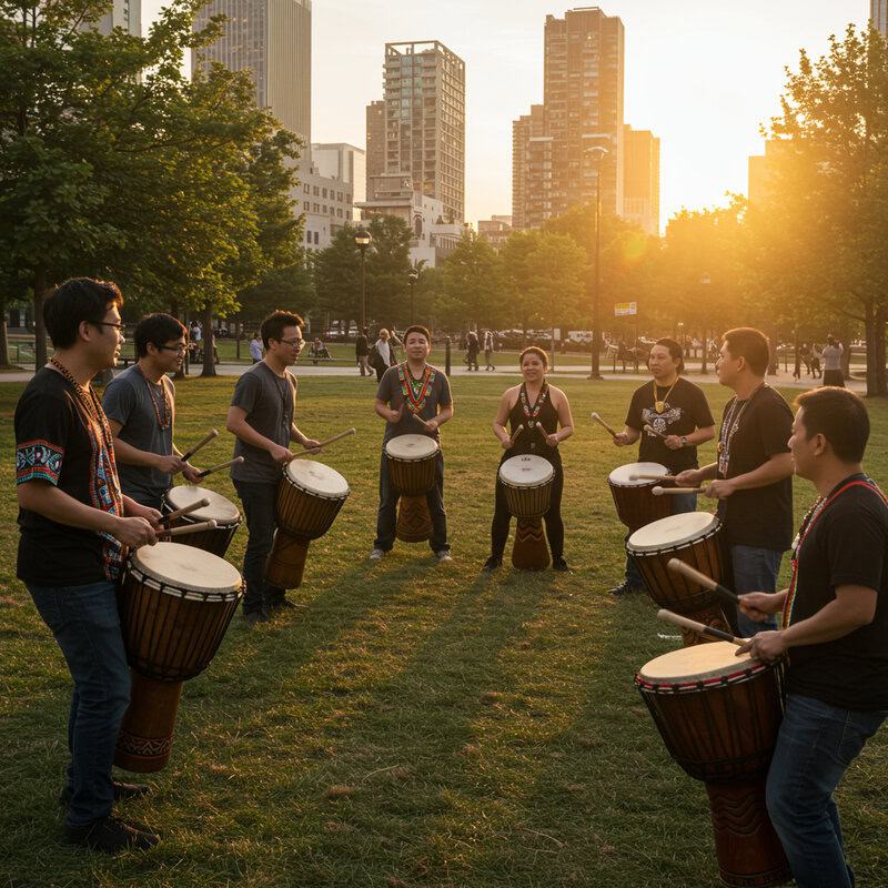 31. Community Drumming