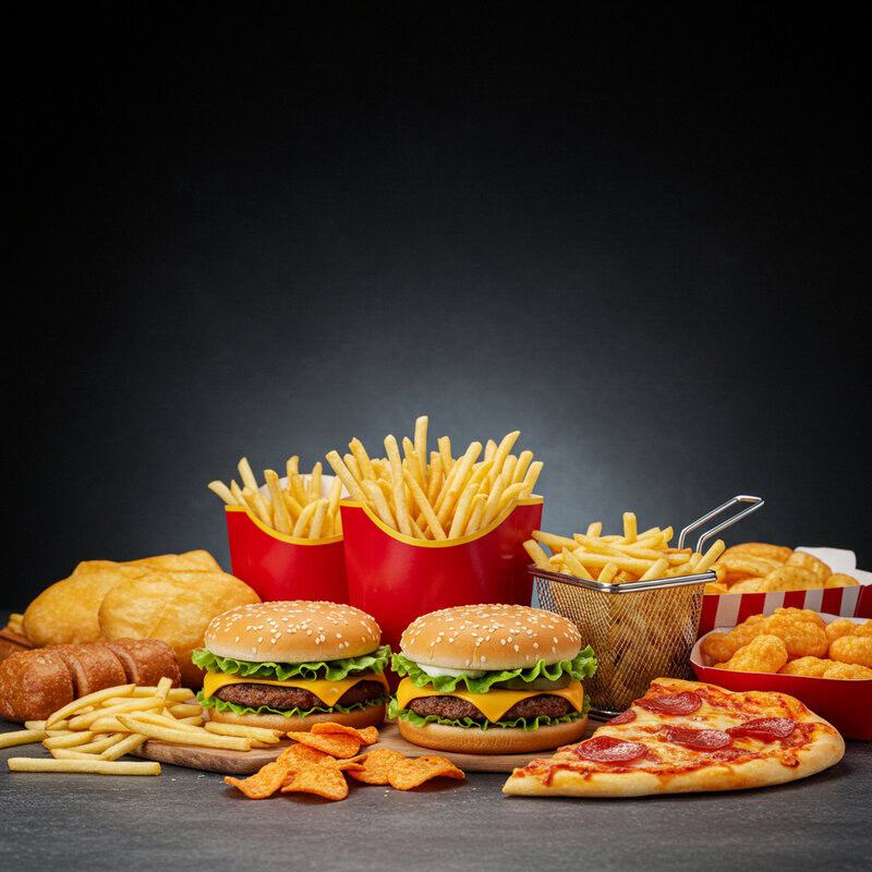12. Eating Processed or Fast Foods