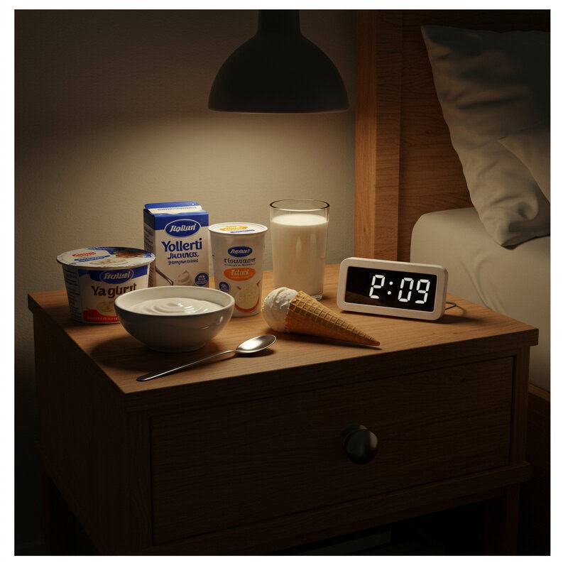 24. Consuming Excess Dairy Before Bed