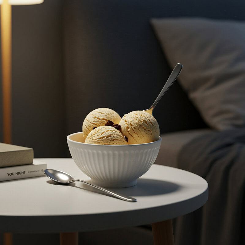 42. Eating Ice Cream or Frozen Desserts