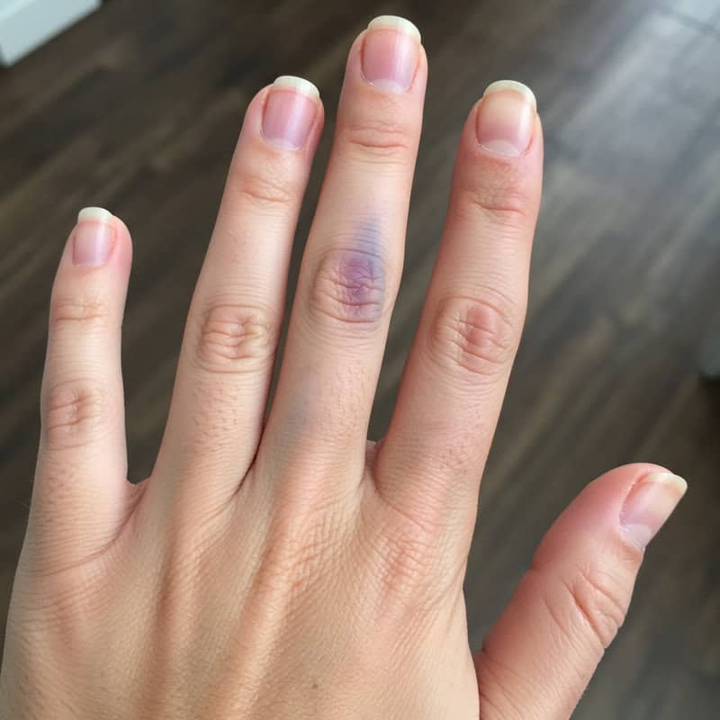 17. Blue-Tinted Lips or Fingertips