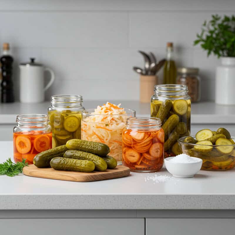 13. Pickled Foods (with Excess Sodium)