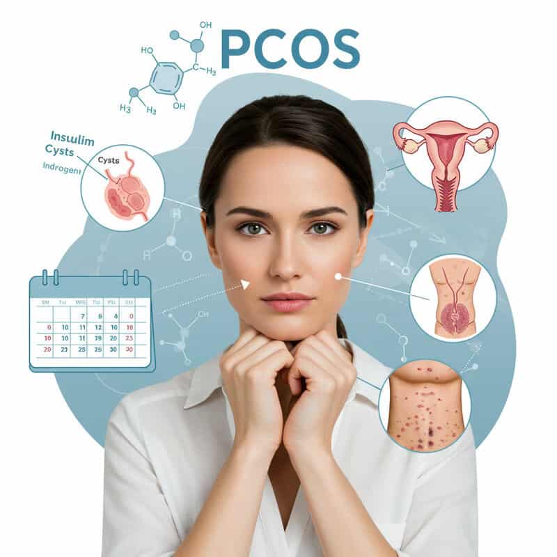 36. Address PCOS (Polycystic Ovary Syndrome)