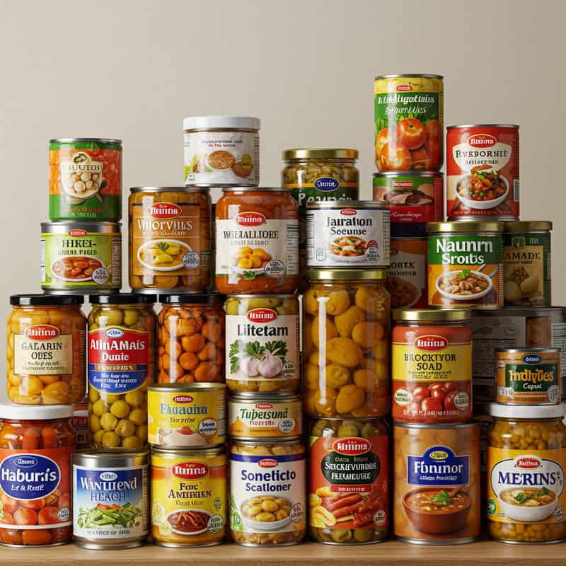 45. Canned Foods with High Preservatives